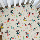 Mouse in the House - 5 Piece Crib Bedding Set - Off White - Oranges and Lemons