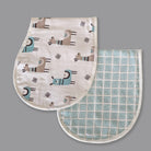 Lovely Llamas - Organic Muslin Burpy Bibs (Set of Two) - Oranges and Lemons