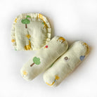 Baby Giraffes - Muslin Cot Bedding Gift Set - Set of 4 - Oranges and Lemons
