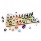 Digital Shape Logarithm Plate - Wooden Toys for Kids - Eco-friendly toys - 36 months + - Oranges and Lemons