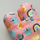 Baby Anti Roll Pillow - Rainbow tale - Pink - Oranges and Lemons