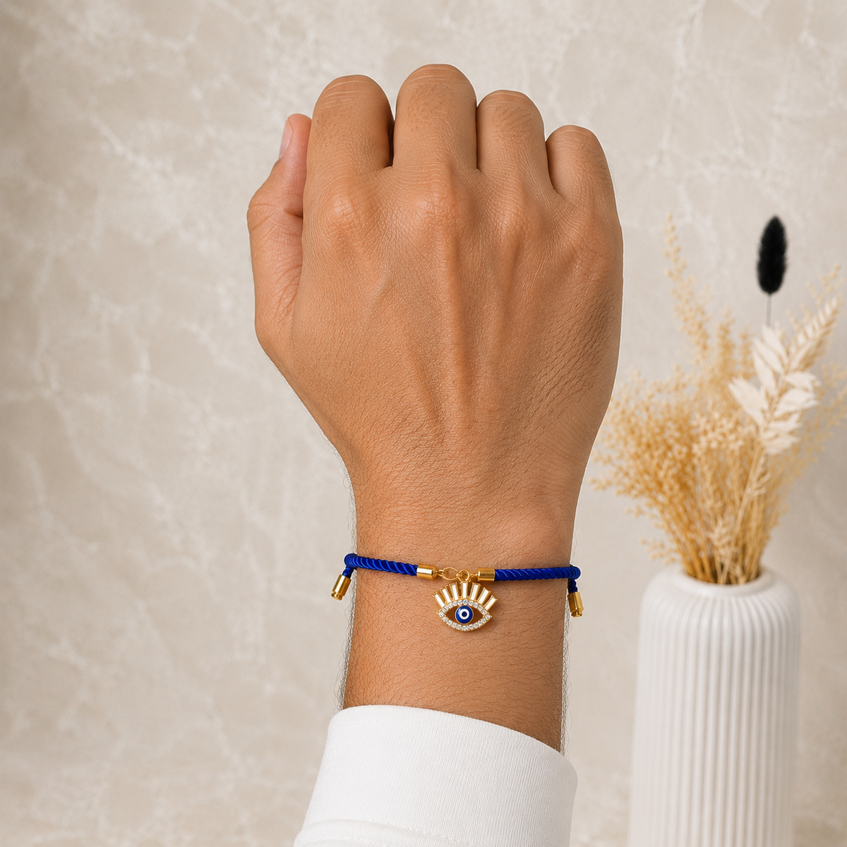Artecasa Nazar Se Surakshit Rakhi Hamper | Evil Eye Rakhi Gift for Brother & Bhabhi - https://artecasa.in/