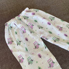 Bamboo Muslin Night Suit | Kimono Set | Owl Print - Oranges and Lemons