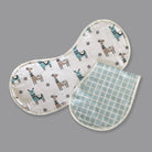 Lovely Llamas - Organic Muslin Burpy Bibs (Set of Two) - Oranges and Lemons
