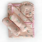 Happy Bunny - Muslin Cot Bedding Gift Set - Set of 4 - Oranges and Lemons