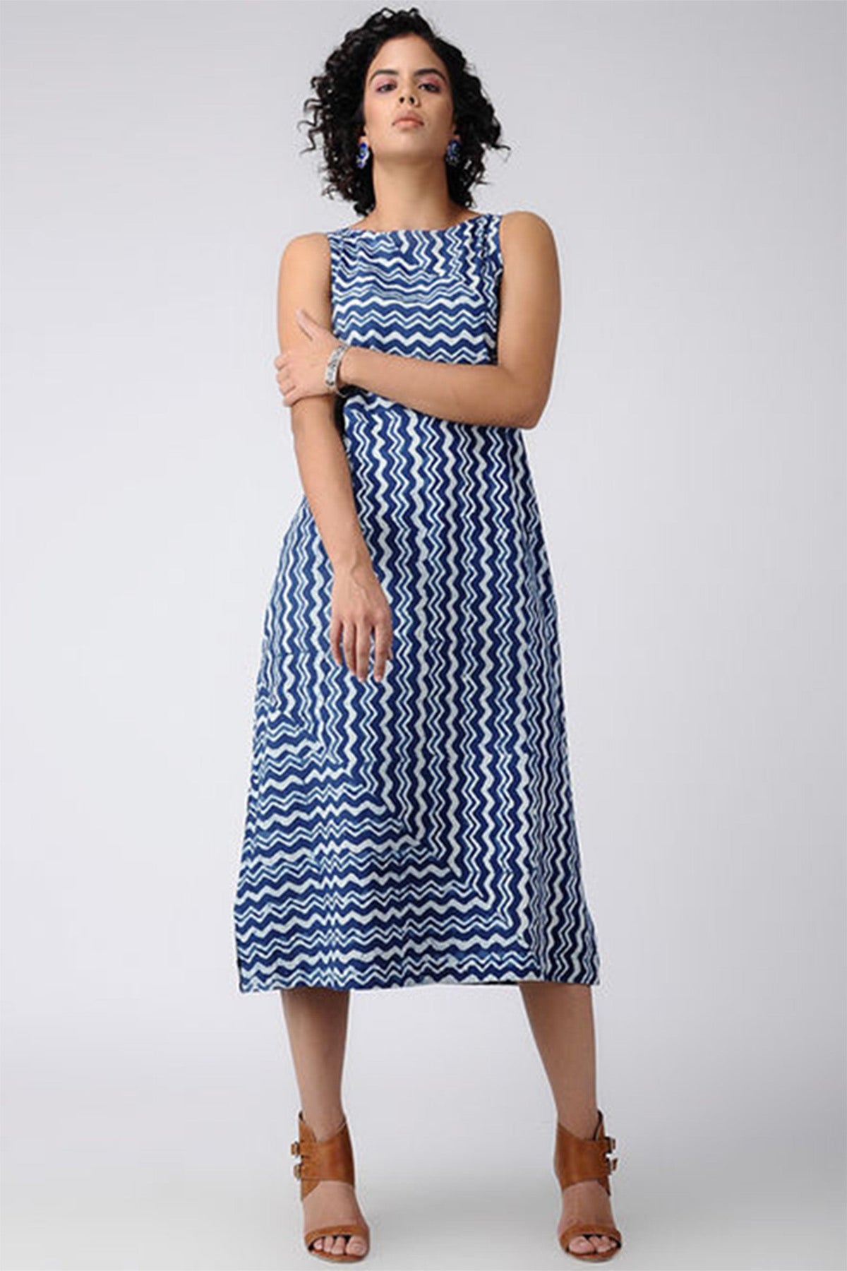 Zig-Zag Print Dress - Dhãran