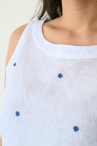 Flower White Top - Dhãran