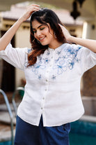 Samara White Top - Dhãran