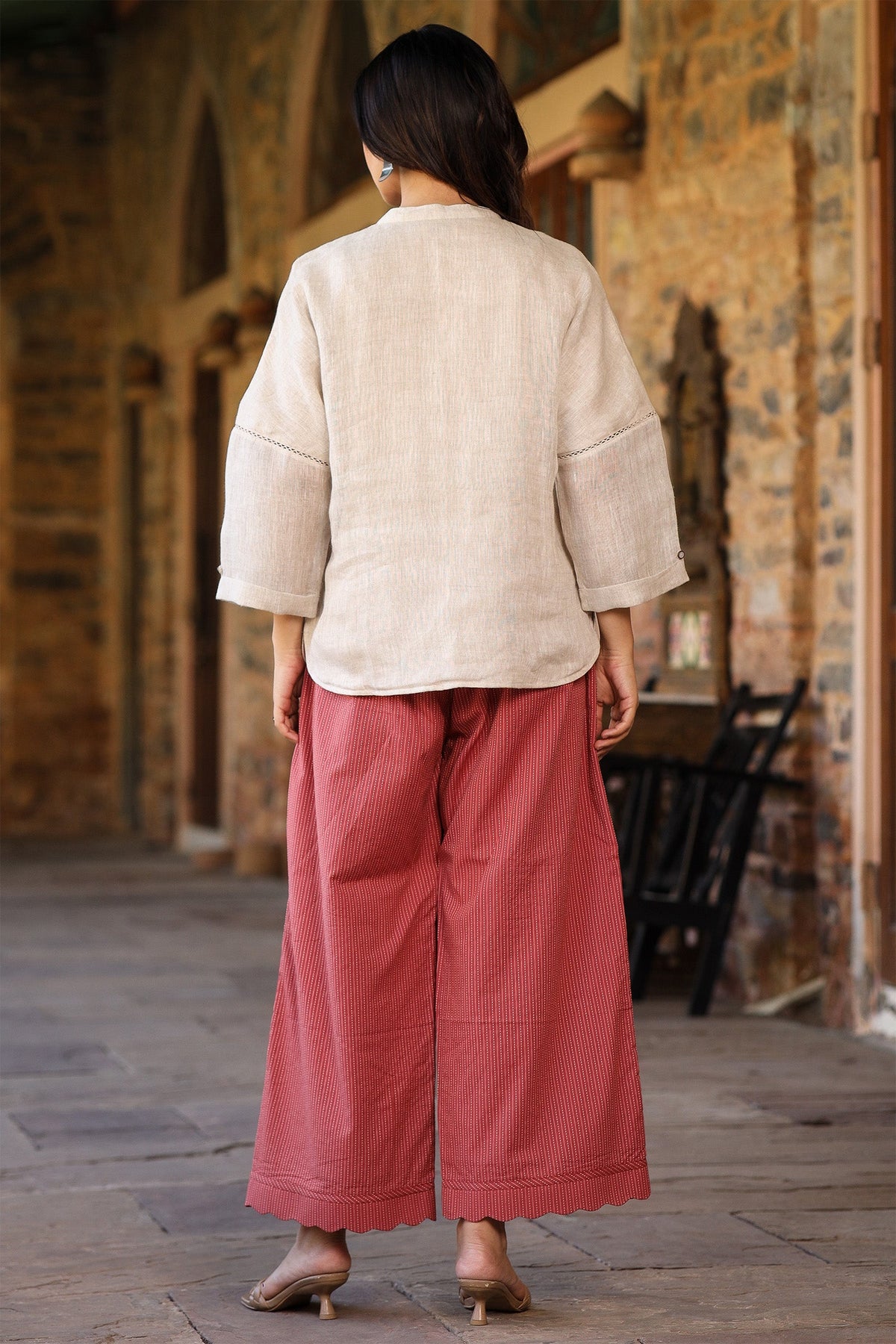 Samara Beige Top - Dhãran