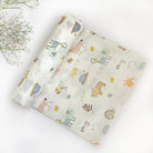 Organic Muslin Baby Swaddles | White & Pink | Set of 2 - Oranges and Lemons