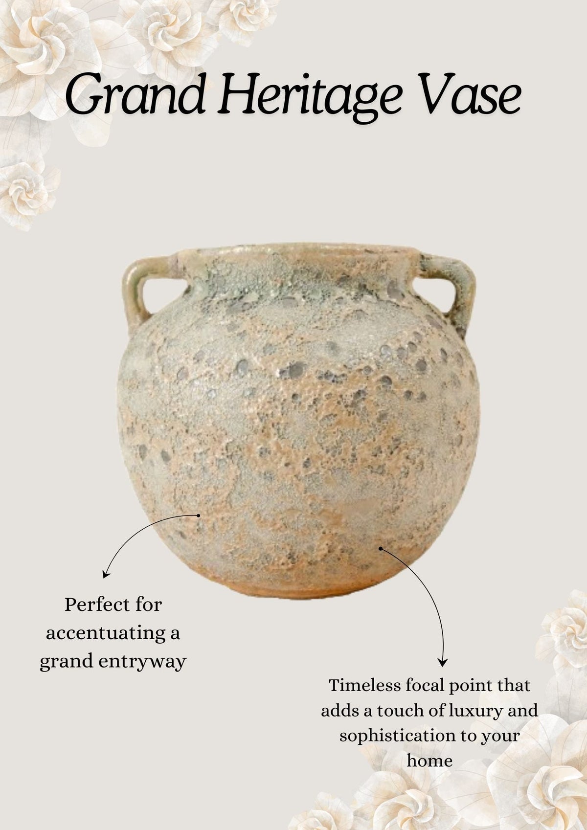 Grand heritage Vase - https://artecasa.in/