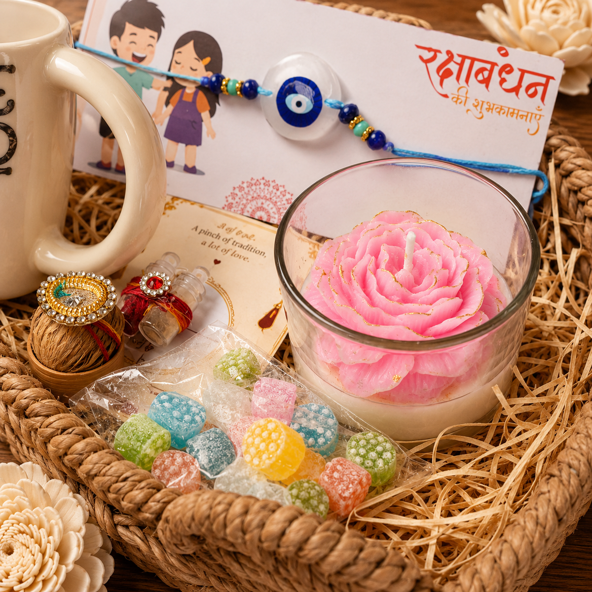 Artecasa Bhai Divine Bond Rakhi Hamper | Premium Raksha Bandhan Gift Hamper - https://artecasa.in/