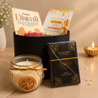Midnight Royale Playing Cards Gift Box | Diwali Gift Hamper with Matka Candle - https://artecasa.in/