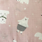 Organic Muslin Baby Swaddles | White & Pink | Set of 2 - Oranges and Lemons