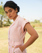 Aisha Hand-Embroidered Midi Dress – hand-embroidered 100% cotton – RASRA MAI