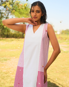 Pritika Hand-Embroidered Short Dress – hand-embroidered 100% cotton – RASRA MAI
