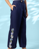 Arohi Hand-Embroidered Pant – hand-embroidered 100% cotton – RASRA MAI