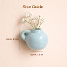 Decorative refrigerator magnets with dried flowers