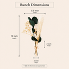 Amber Haven Large Glass Vase with Dried Flowers | Elegant Home Décor - https://artecasa.in/