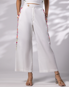 Zoya Hand-Embroidered Pant – hand-embroidered 100% cotton – RASRA MAI
