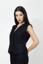 Dove - Woman linen vest adamleaves