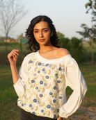 Kkavyyaa Hand-Embroidered Top – hand-embroidered 100% cotton – RASRA MAI