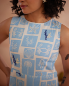 Nira Hand-Embroidered Coastal Midi Dress – hand-embroidered 100% cotton – RASRA MAI