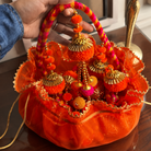 Kesar Utsav Orange Potli & Toran Set | Festive Diwali Décor - https://artecasa.in/