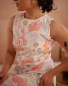 Prajaktta Hand-Embroidered Floral Midi Dress – hand-embroidered 100% cotton – RASRA MAI