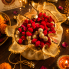 Gulabi Utsav Golden Potli Gift Set | Pink Festive Toran - https://artecasa.in/