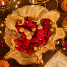 Gulabi Utsav Golden Potli Gift Set | Pink Festive Toran - https://artecasa.in/