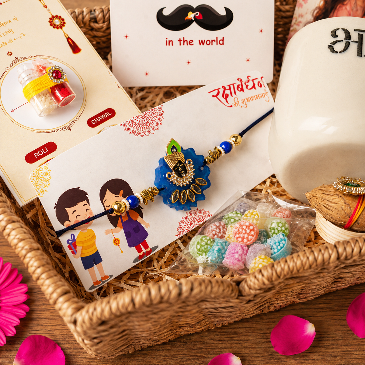 Artecasa Krishna Lover Bhai Rakhi Hamper - https://artecasa.in/