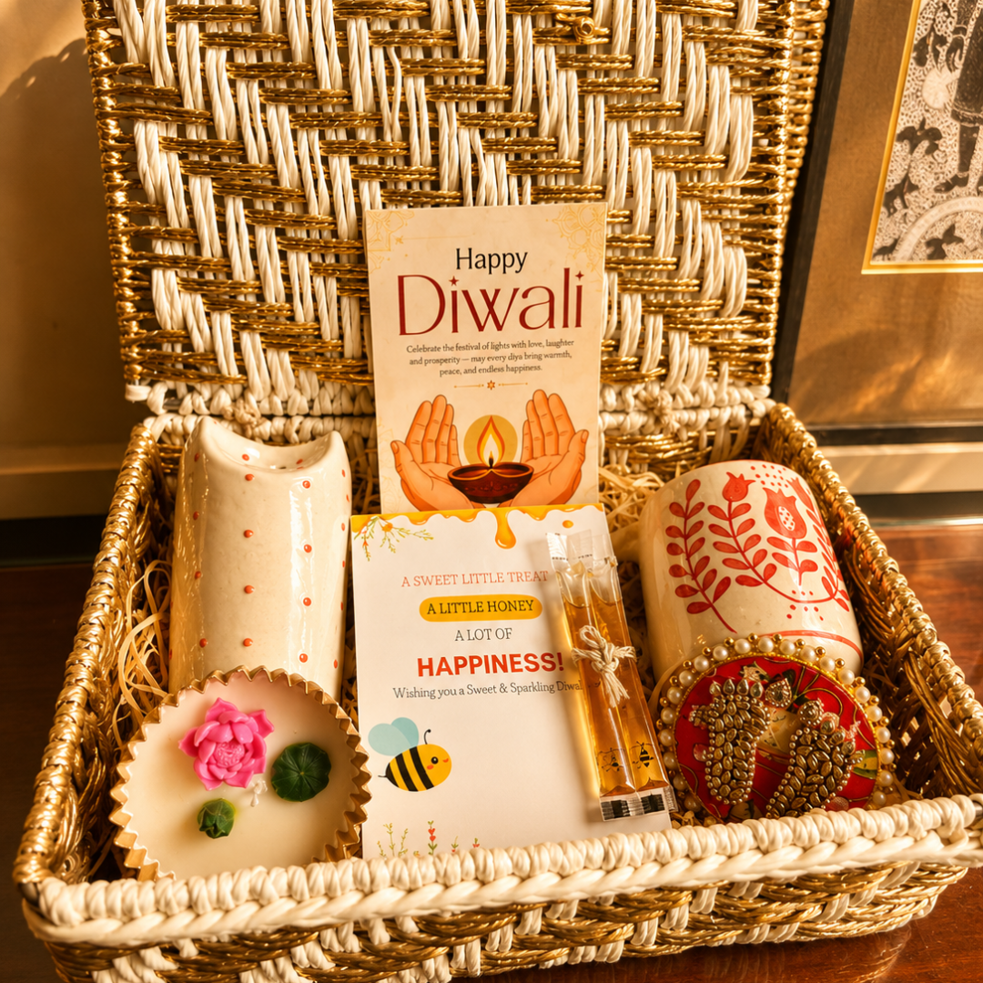 Ruby Sip Tumbler & Mug Gift Basket – Premium Diwali Gift Hamper - https://artecasa.in/