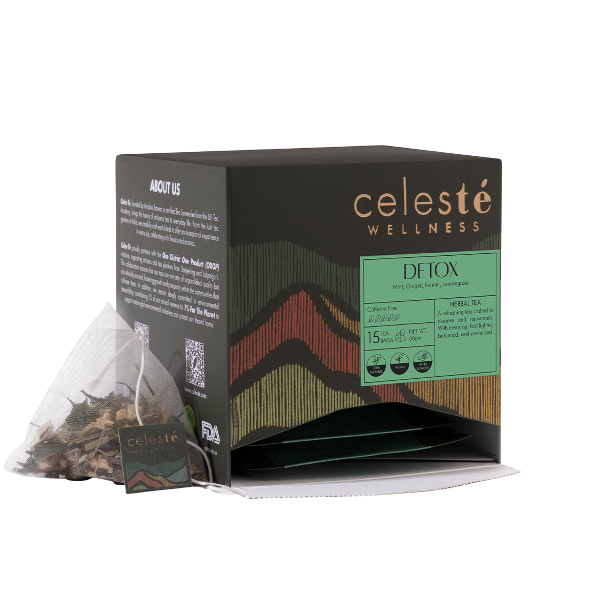 Mint Tea Bags | Detox Herbal Tea - 15 Count