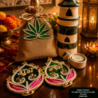 Shubh Labh Tealight Festive Decor | Tea Light Home with Mata Laxmi Charan - https://artecasa.in/