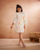 Piah Hand-Embroidered Summer Shirt Dress – hand-embroidered 100% cotton – RASRA MAI