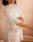 Piah Hand-Embroidered Summer Shirt Dress – hand-embroidered 100% cotton – RASRA MAI