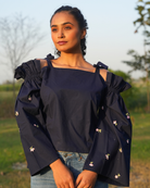Adete Hand-Embroidered Top – hand-embroidered 100% cotton – RASRA MAI