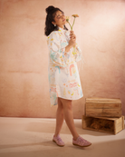 Piah Hand-Embroidered Summer Shirt Dress – hand-embroidered 100% cotton – RASRA MAI