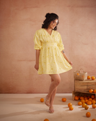 Daisey Hand-Embroidered Floral Short Dress – hand-embroidered 100% cotton – RASRA MAI