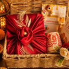 Rustic Ruby Jute Gift Basket | Red Mug & Shubh Labh Festive Hamper - https://artecasa.in/