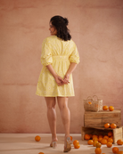Daisey Hand-Embroidered Floral Short Dress – hand-embroidered 100% cotton – RASRA MAI