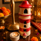 Shubh Labh Ruby Tealight Festive Decor – Diwali Home Décor - https://artecasa.in/