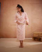 Ishiikaa Hand-Embroidered Floral Shirt Dress – hand-embroidered 100% cotton – RASRA MAI