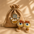 Swarn Utsav White & Gold Festive Gift Basket - https://artecasa.in/