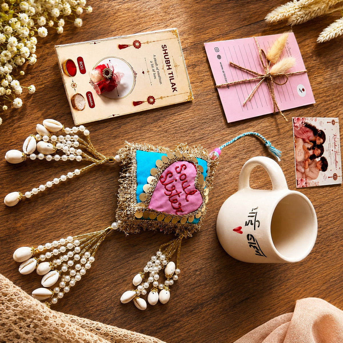 Artecasa Soul Sister Rakhi Hamper | Premium Raksha Bandhan Gift Hamper - https://artecasa.in/