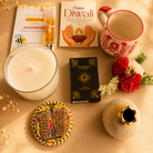 Royal Shagun White & Gold Diwali Gift Hamper - https://artecasa.in/