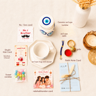 Blue Protection Rakhi Hamper | Evil Eye Rakhi Gift Basket for Brother & Bhabhi - https://artecasa.in/
