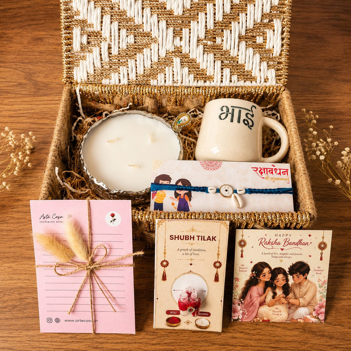 Artecasa Forever Bhai Celebration Hamper | Premium Rakhi Gift Hamper - https://artecasa.in/