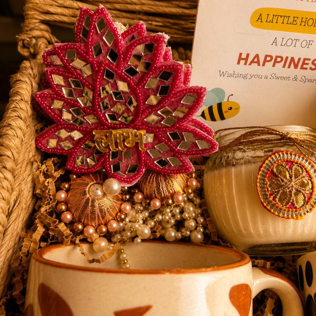 Paws & Panda Festive Mug Gift Hamper | Dog & Panda Mugs with Diwali Candle - https://artecasa.in/